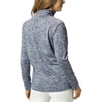 The Weather Co Women's 1/4 Zip Mock Golf Pullover, Navy