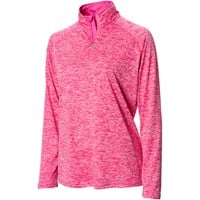 The Weather Co Women's 1/4 Zip Mock Golf Pullover, Pink