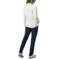 The Weather Co Women's 1/4 Zip Mock Golf Pullover, White