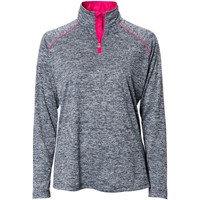 The Weather Co Women's 1/4 Zip Mock Golf Pullover, Navy