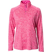 The Weather Co Women's 1/4 Zip Mock Golf Pullover, Pink