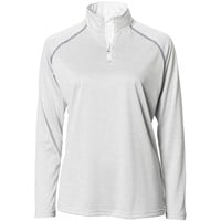 The Weather Co Women's 1/4 Zip Mock Golf Pullover, White