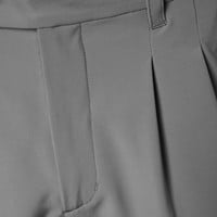 TGW Men's Pleated Expandable Waist Performance 10in Golf Shorts, Grey