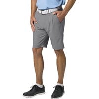 TGW Men's Pleated Expandable Waist Performance 10in Golf Shorts, Grey