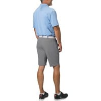 TGW Men's Pleated Expandable Waist Performance 10in Golf Shorts, Grey