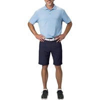 TGW Men's Pleated Expandable Waist Performance 10in Golf Shorts, Navy