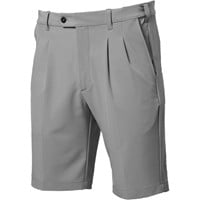 TGW Men's Pleated Expandable Waist Performance 10in Golf Shorts, Grey