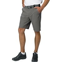 TGW Men's Flat Front Stretch Waist Performance 11.25in Golf Shorts, Charcoal