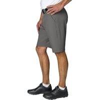 TGW Men's Flat Front Stretch Waist Performance 11.25in Golf Shorts, Charcoal