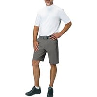 TGW Men's Flat Front Stretch Waist Performance 11.25in Golf Shorts, Charcoal