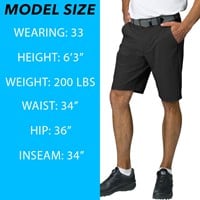 TGW Men's Flat Front Stretch Waist Performance 11.25in Golf Shorts, Grey