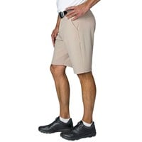 TGW Men's Flat Front Stretch Waist Performance 11.25in Golf Shorts, Khaki