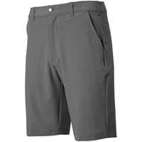 TGW Men's Flat Front Stretch Waist Performance 11.25in Golf Shorts, Charcoal