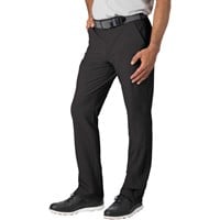 TGW Men's Flat Front Stretch Waist Performance Golf Pants, Black