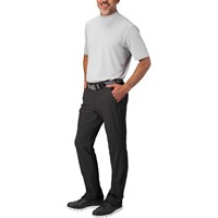 TGW Men's Flat Front Stretch Waist Performance Golf Pants, Black