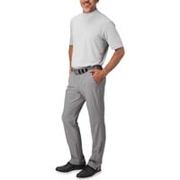 TGW Men's Flat Front Stretch Waist Performance Golf Pants, Grey