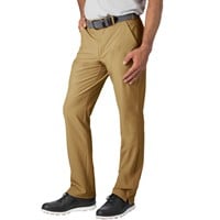 TGW Men's Flat Front Stretch Waist Performance Golf Pants, Tan