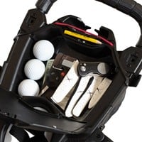 Bag Boy Nitron 3-Wheel Golf Push Cart, Black/Red