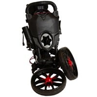 Bag Boy Nitron 3-Wheel Golf Push Cart, Black/Red