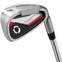 Wilson Mens Profile SGI Packaged Set w/Carry Bag, Black/Red