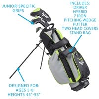 TGW Junior Packaged Golf Sets Ages 5-8, Green/Grey