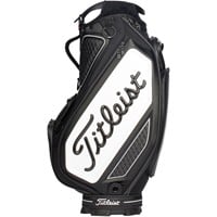Titleist Jet Black Tour Golf Staff Bag, Black/White