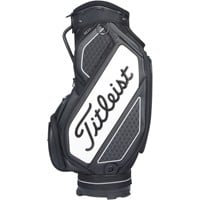 Titleist Jet Black Mid Size Golf Staff Bag, Black/White