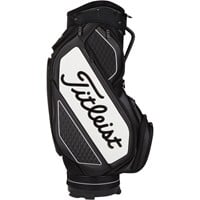 Titleist Jet Black Mid Size Golf Staff Bag, Black/White