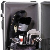 Golf Travel Bags inThe Vaultin Hard Travel Case, Black