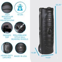 Golf Travel Bags inThe Vaultin Hard Travel Case, Black