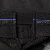 Bocaccio Men's Pleated Expandable Waistband 9in Golf Shorts, Black