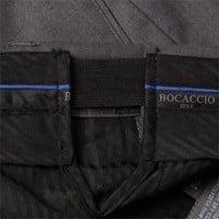 Bocaccio Men's Pleated Expandable Waistband 9in Golf Shorts, Charcoal