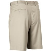 Bocaccio Men's Pleated Expandable Waistband 9in Golf Shorts, Cream
