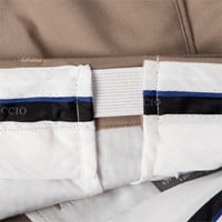 Bocaccio Men's Pleated Expandable Waistband 9in Golf Shorts, Khaki