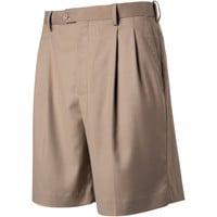 Bocaccio Men's Pleated Expandable Waistband 9in Golf Shorts, Khaki