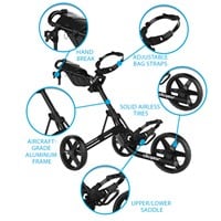 Clicgear Model 4.0 Golf Push Carts, Black