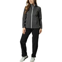FootJoy Women's Performance Hydroknit Golf Rain Jacket, Charcoal