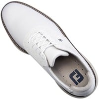 FootJoy Mens Traditions Saddle Golf Shoes, White/White