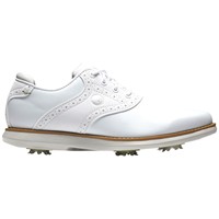 FootJoy Women's Traditions Golf Shoes, White/White