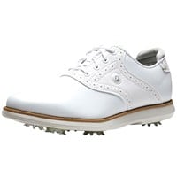 FootJoy Women's Traditions Golf Shoes, White/White