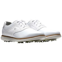 FootJoy Women's Traditions Golf Shoes, White/White