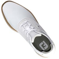 FootJoy Women's Traditions Golf Shoes, White/White