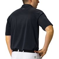 Greg Norman Men's Freedom Micro Pique Golf Polo, Black