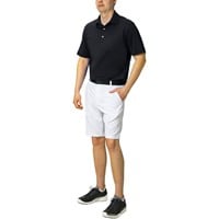 Greg Norman Men's Freedom Micro Pique Golf Polo, Black