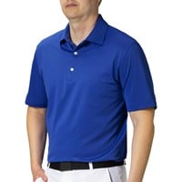 Greg Norman Men's Freedom Micro Pique Golf Polo, Blue