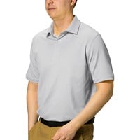 Greg Norman Men's Freedom Micro Pique Golf Polo, Grey