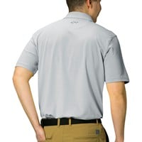 Greg Norman Men's Freedom Micro Pique Golf Polo, Grey