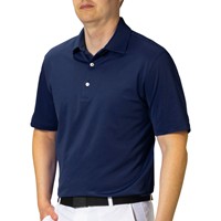 Greg Norman Men's Freedom Micro Pique Golf Polo, Navy