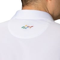 Greg Norman Men's Freedom Micro Pique Golf Polo, White