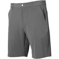 TGW Men's Flat Front Stretch Waist Performance 9in Golf Shorts, Charcoal
